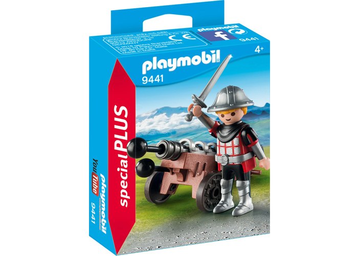 Artículo de Playmobil, Caballero con cañon