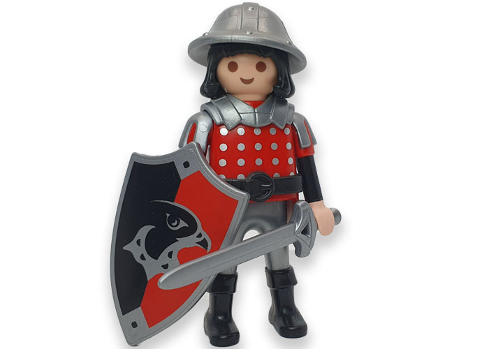 Artículo de Playmobil, Caballero Escudero del Halcón