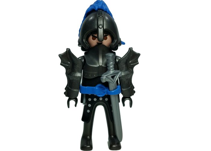 Artículo de Playmobil, Caballero Medieval negro con pluma