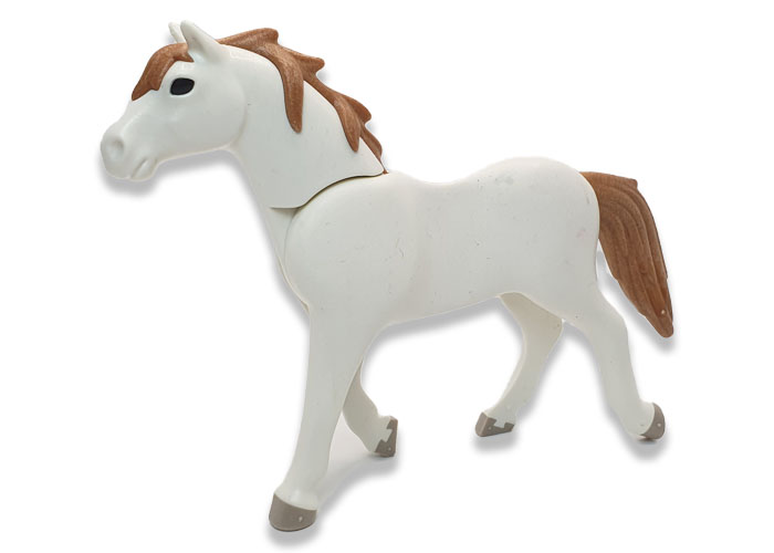 Artículo de Playmobil, Caballo Blanco Crín Rubia