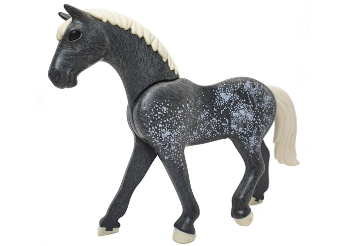 Artículo de Playmobil, Caballo Gris con pintas