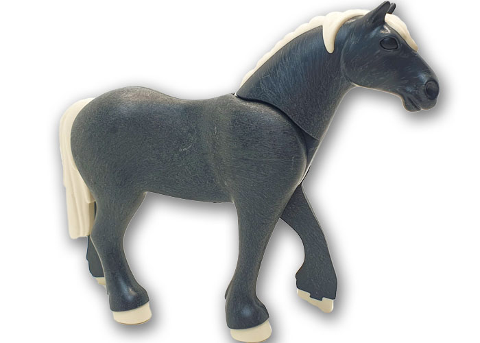 Artículo de Playmobil, Caballo Pecherón Gris