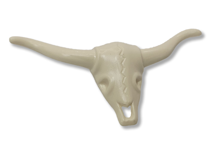 Artículo de Playmobil, cabeza de ganado esqueleto