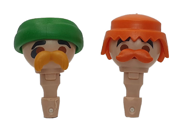 Artículo de Playmobil, Cabezas con Bigote (x2)