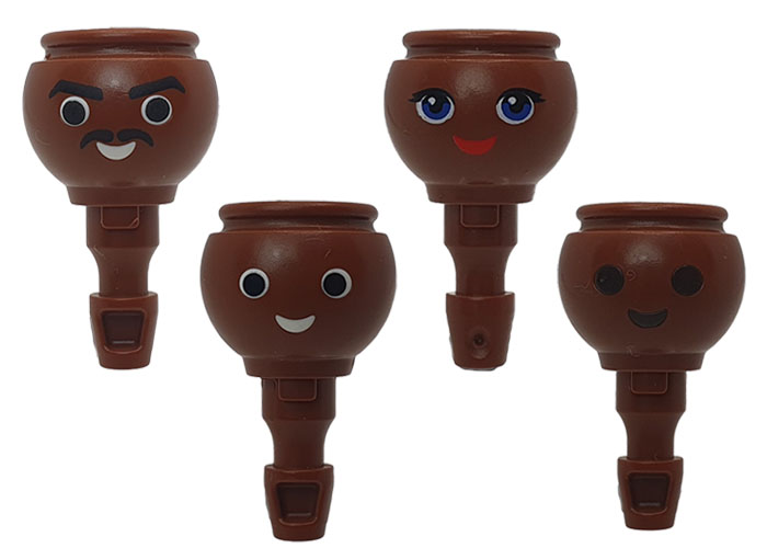 Artículo de Playmobil, Cabezas Morenas x4