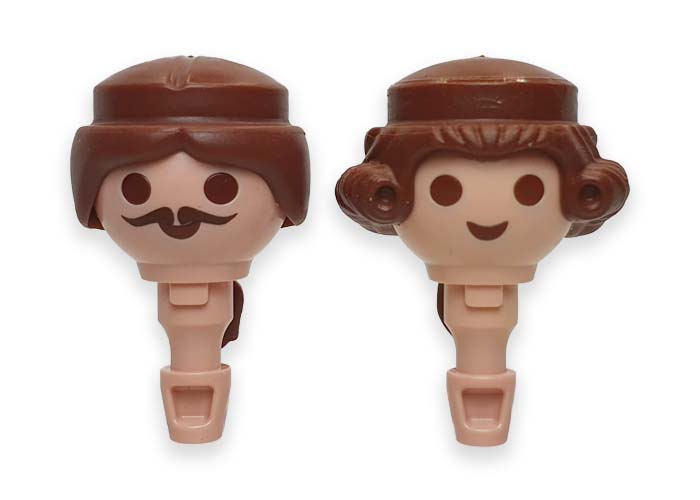 Artículo de Playmobil, Cabezas Soldado Mosquetero x2