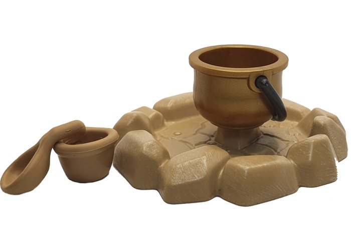 Artículo de Playmobil, Caldero con base y utensilios