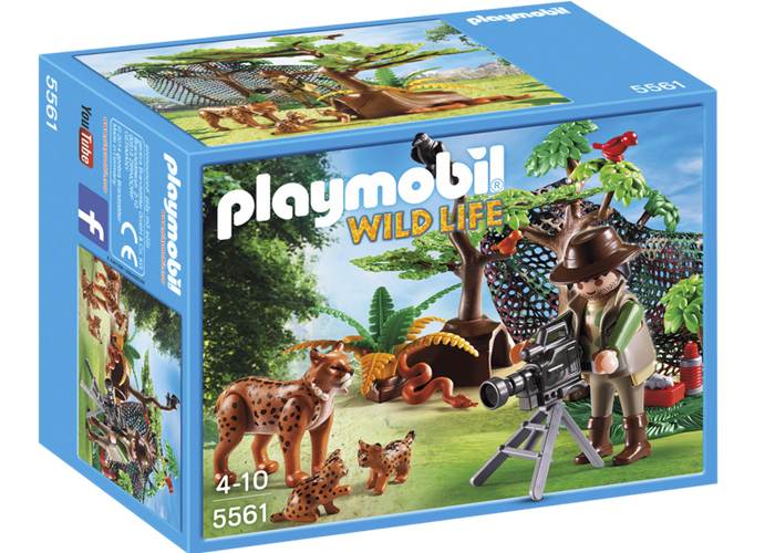 Artículo de Playmobil, Cámara con Familia de linces
