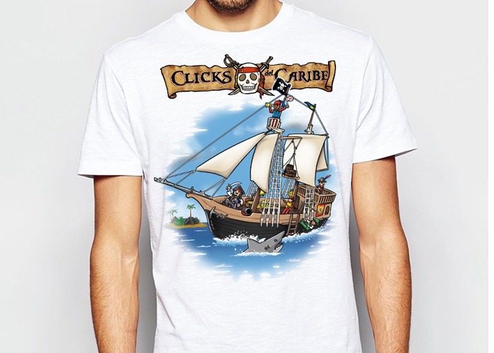 Artículo de Playmobil, Camiseta Click del Caribe Chico Talla M