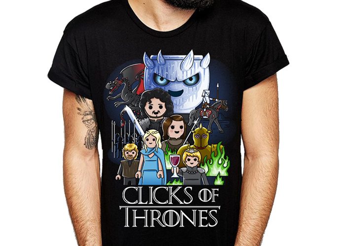 Artículo de Playmobil, Camiseta Click of Thrones Talla XL Chico
