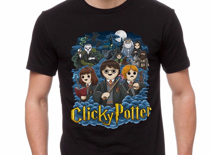 Artículo de Playmobil, Camiseta Click Potter Chico Talla M