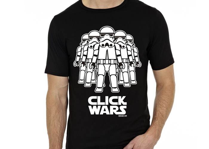 Artículo de Playmobil, Camiseta Click Wars Stormtroopers Chico Talla XXL