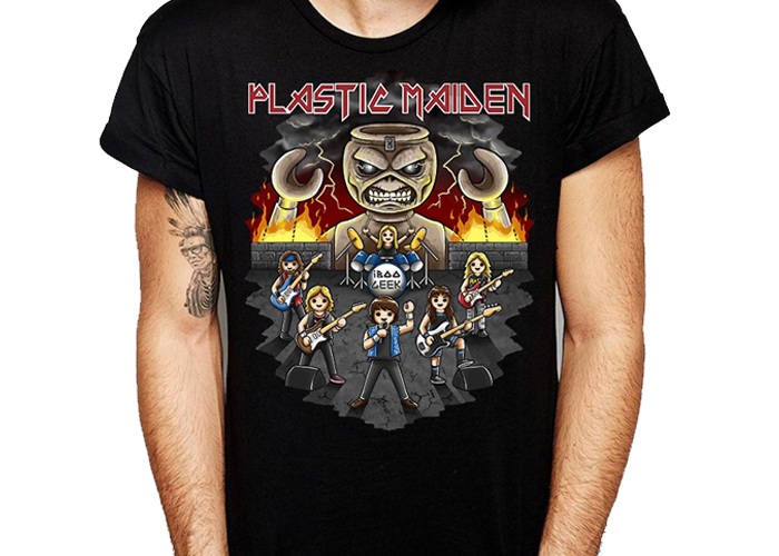 Artículo de Playmobil, Camiseta Plastic Maiden Chico Talla L