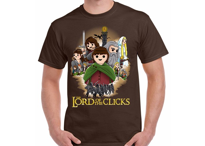 Artículo de Playmobil, Camiseta The Lord of The Clicks Talla M