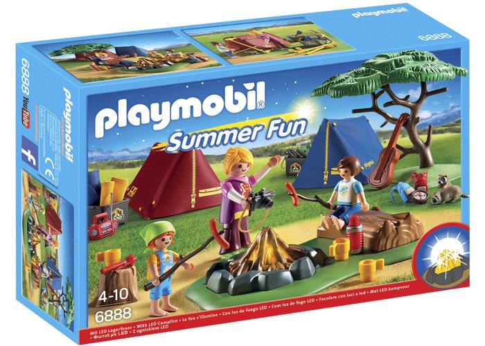 Artículo de Playmobil, Campamento con fogata
