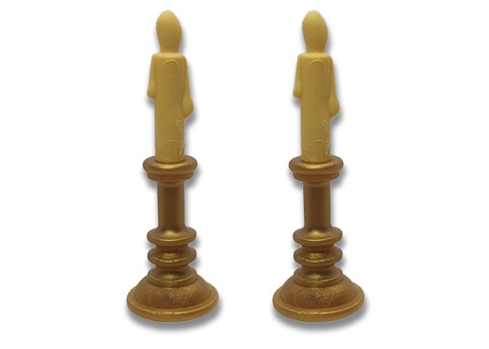 Artículo de Playmobil, Candelabro con vela (x2)