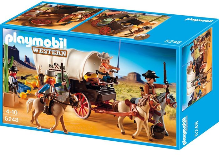 Artículo de Playmobil, caravana con Bandidos Oeste