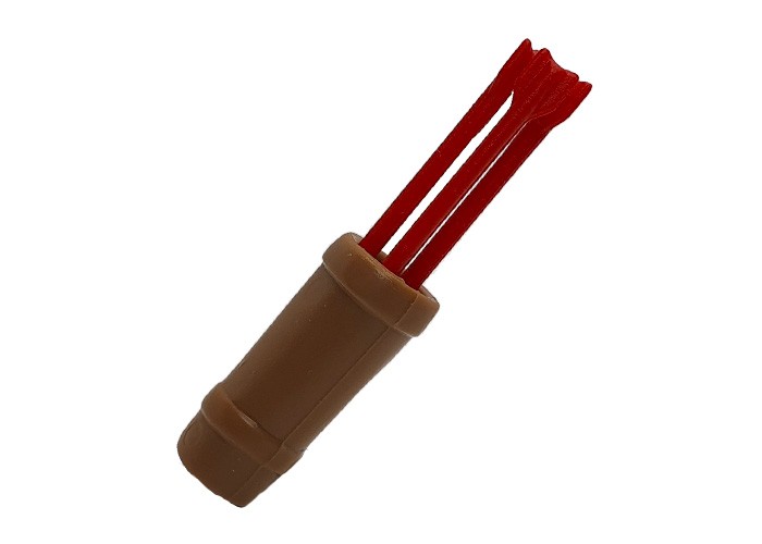 Artículo de Playmobil, Carcaj beige + flechas rojas