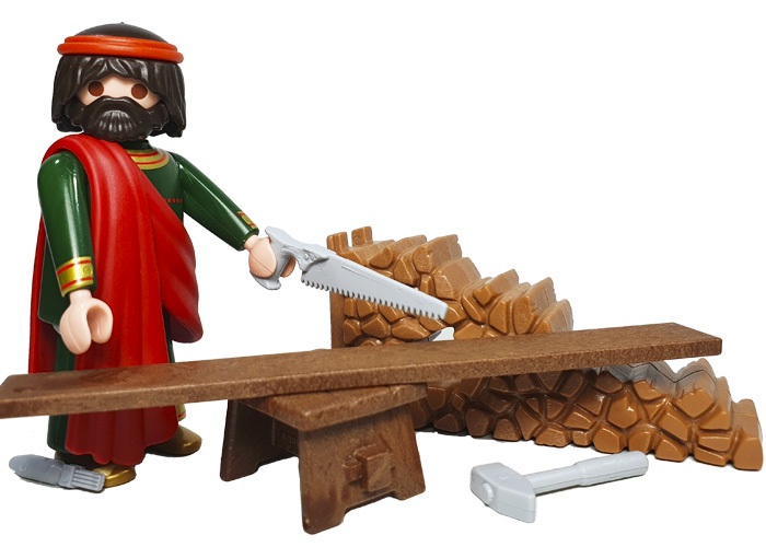 Artículo de Playmobil, Carpintero con serrucho