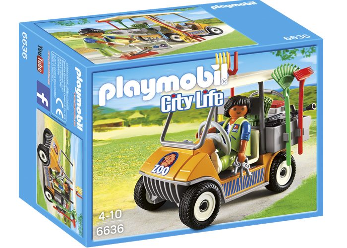 Artículo de Playmobil, Carro cuidador del zoo