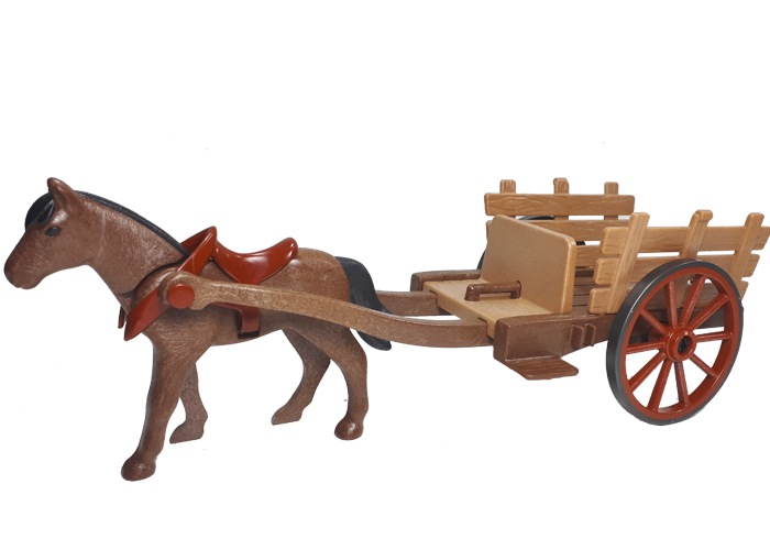 Artículo de Playmobil, Carro de carga con caballo