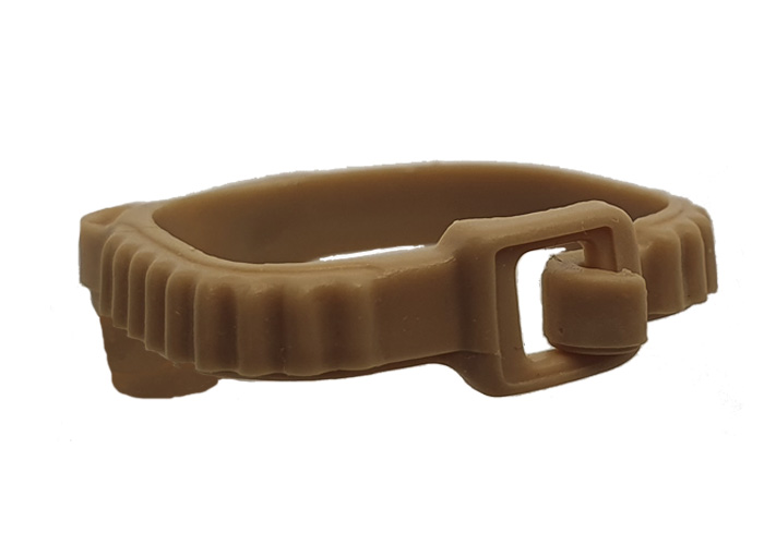 Artículo de Playmobil, Cartuchera beige simple trasera