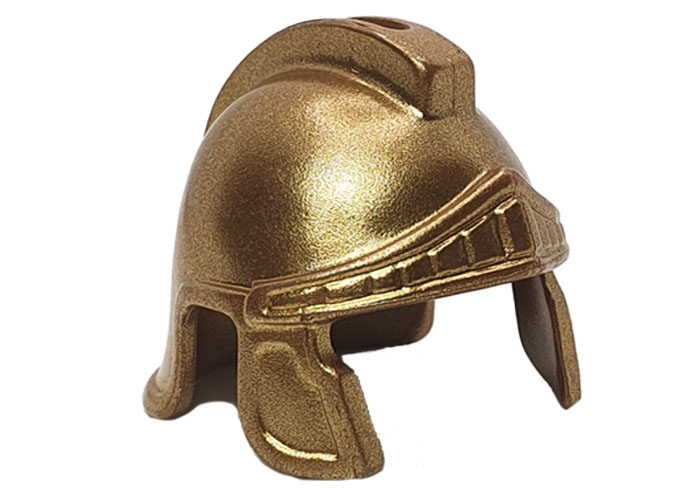 Artículo de Playmobil, Casco Romano Hueco Cromado Dorado