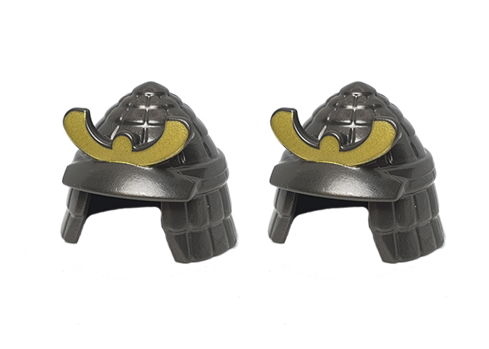 Artículo de Playmobil, Cascos Samurai Antracita x2