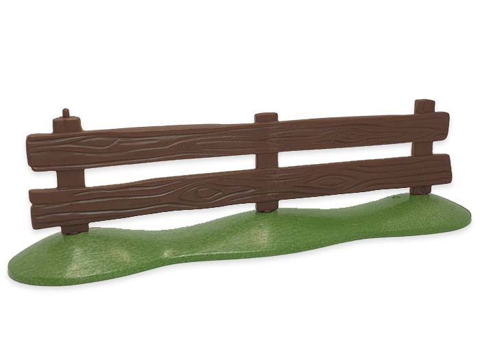 Artículo de Playmobil, Cercado de madera con base verde