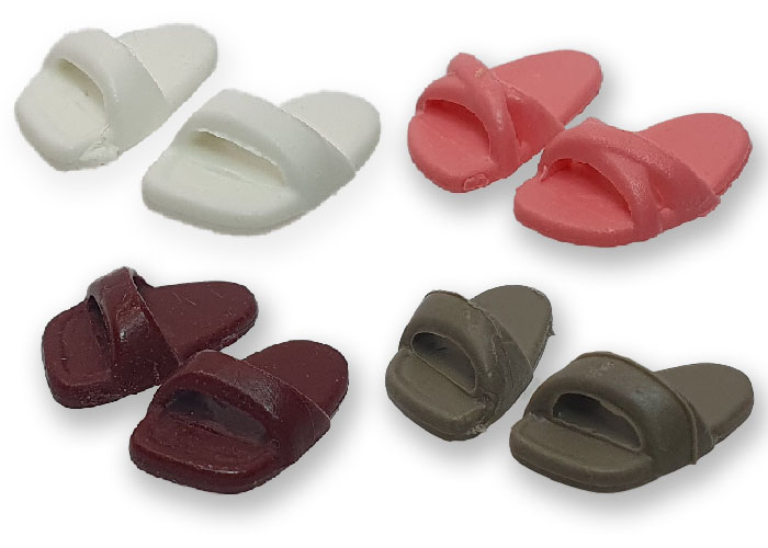 Artículo de Playmobil, Chanclas Sandalias Pack (x4)