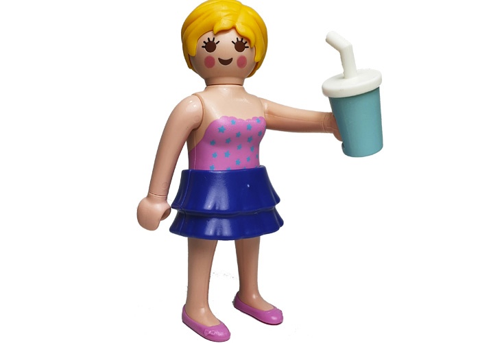 Artículo de Playmobil, Chica Bebiendo Refresco