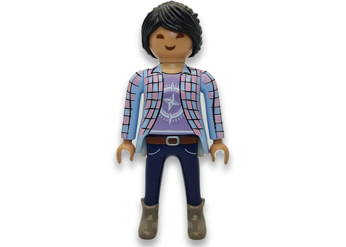 Artículo de Playmobil, Chica camisa cuadros asiatica