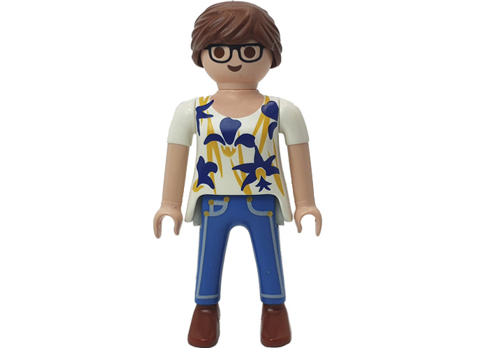 Artículo de Playmobil, Chica camisa flores y gafas