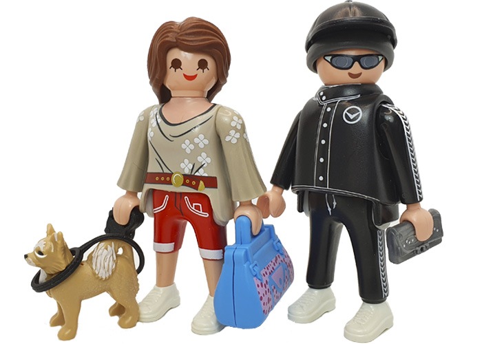 Artículo de Playmobil, Chica con perro y caco