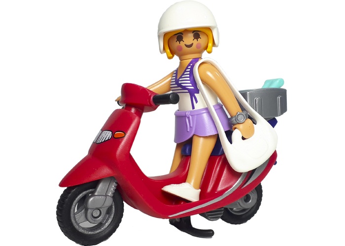 Artículo de Playmobil, Chica con scooter City