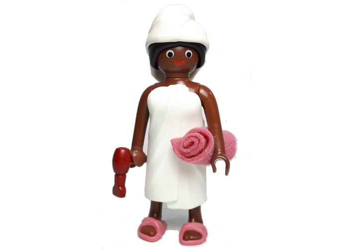Artículo de Playmobil, Chica con toalla baño S14