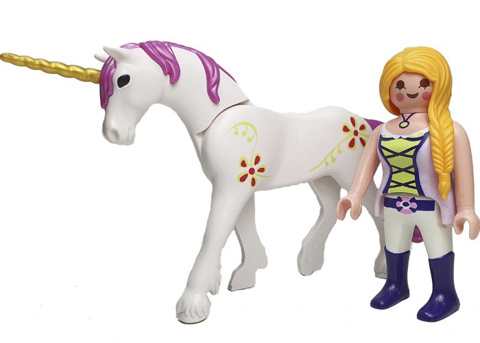 Artículo de Playmobil, Chica con unicornio Magic