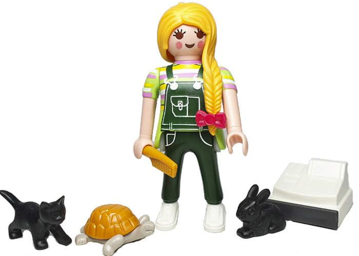 Artículo de Playmobil, Chica de la tienda de mascotas