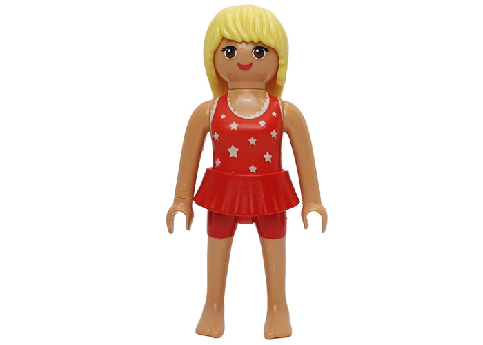 Artículo de Playmobil, chica falda y traje de estrellas