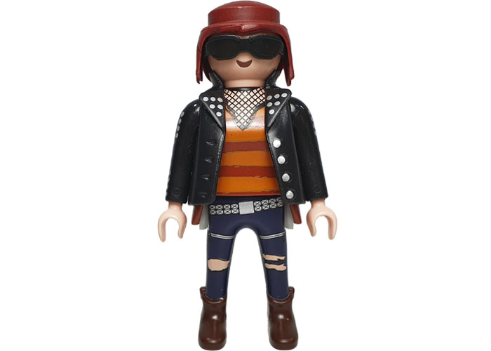 Artículo de Playmobil, Chica Heavy chaqueta cuero