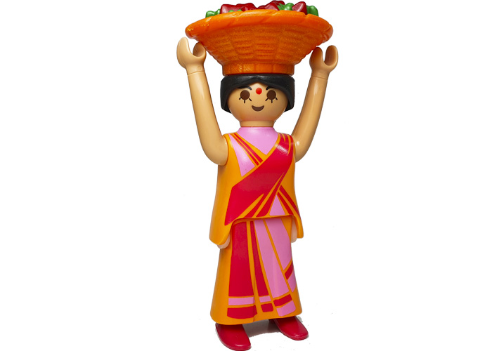 Artículo de Playmobil, Chica Hindú con cesto
