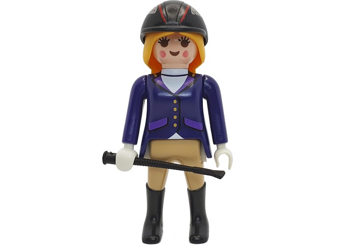 Artículo de Playmobil, chica hípica chaqueta morada