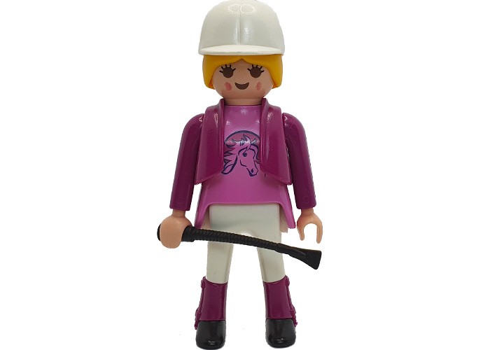 Artículo de Playmobil, chica hípica chaqueta rosa