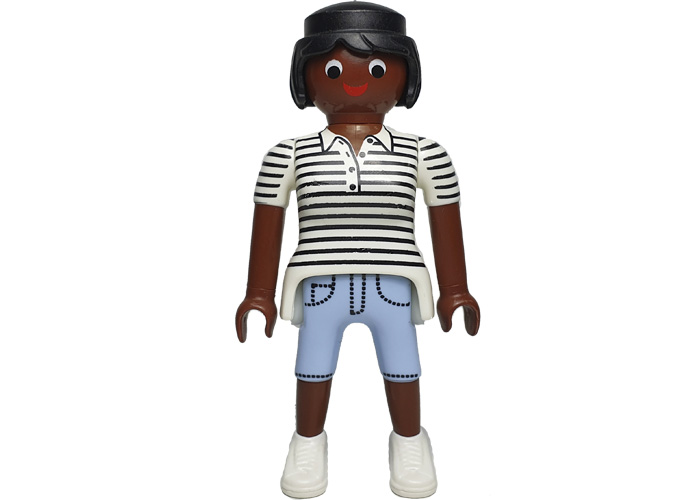 Artículo de Playmobil, Chica morena Polo rallas