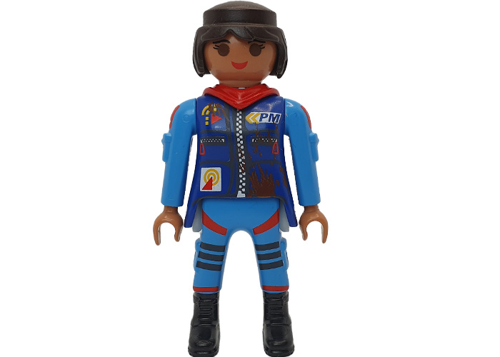Artículo de Playmobil, Chica Stunt azul