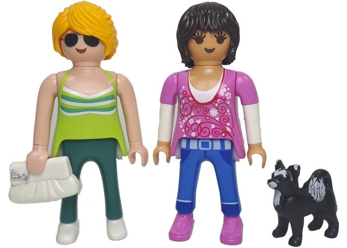 Artículo de Playmobil, Chicas de paseo con perro