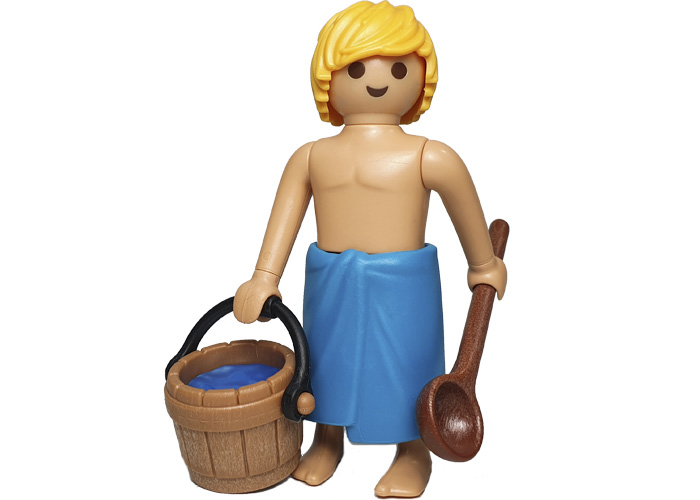 Artículo de Playmobil, Chico con toalla Sauna S18