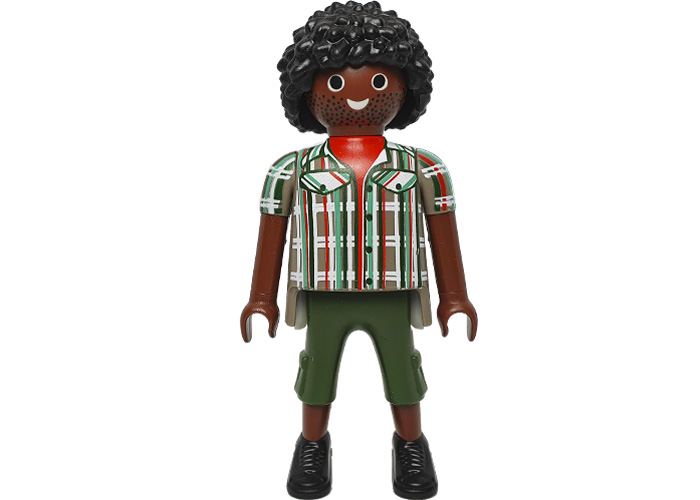 Artículo de Playmobil, Chico Peinado Afro panatalon corto