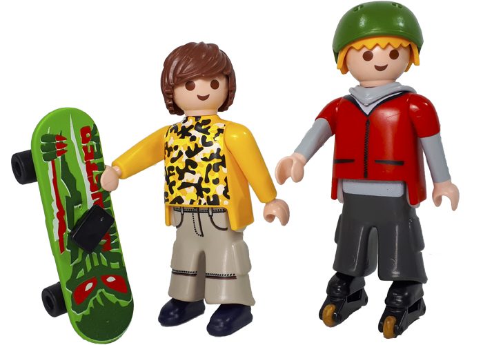 Artículo de Playmobil, Chicos Skaters Patinadores