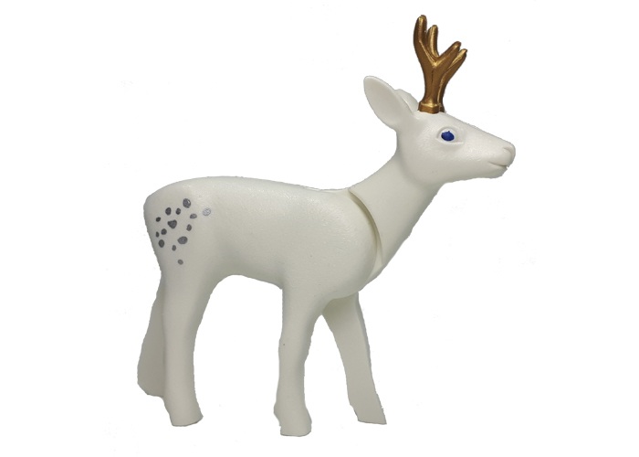 Artículo de Playmobil, Ciervo Cervatillo Blanco Navidad